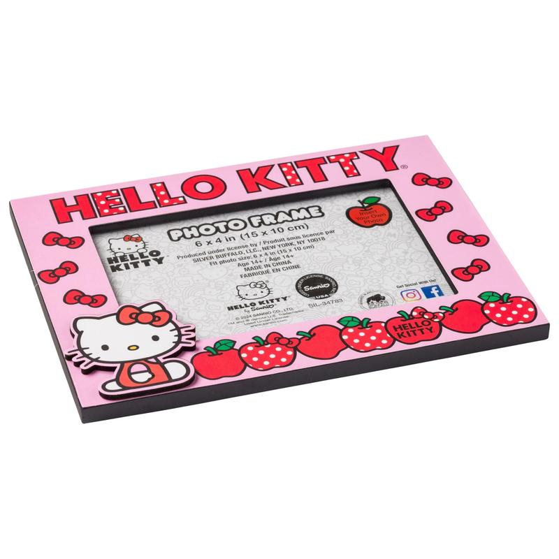 Porta-retratos Silver Buffalo Sanrio Hello Kitty 4x6cm - Chá e